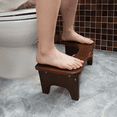 thumbnail image 3 of CONSDAN Squatting Toilet Stool, Bathroom Stool, Poop Stool, Step Stools for Kids (Chocolate Color), 3 of 7