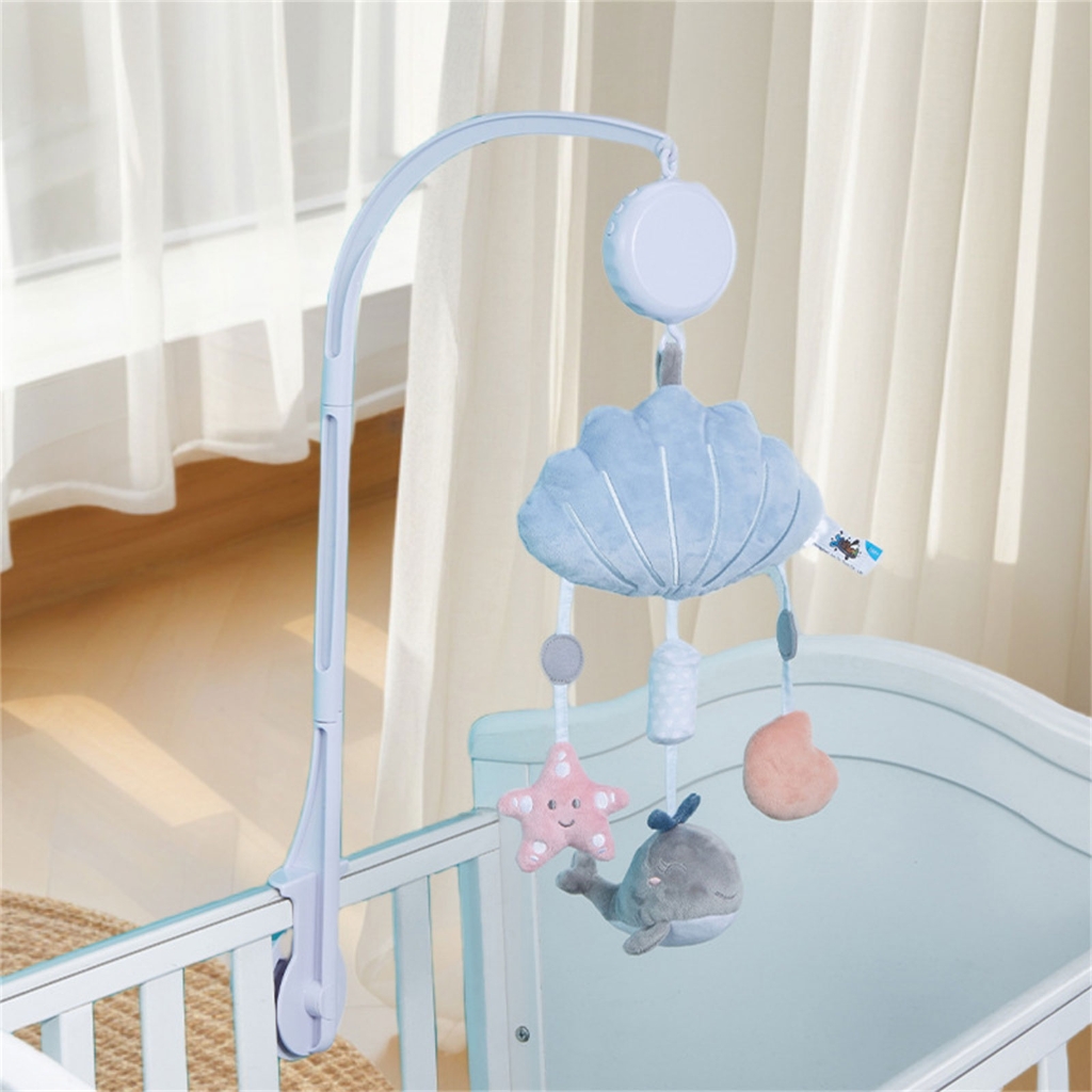 Baby Music Box and Frame Arm Bracket Baby Musical Crib Mobile Toy Nursery Decorations Rhythm Bed Bells Toy