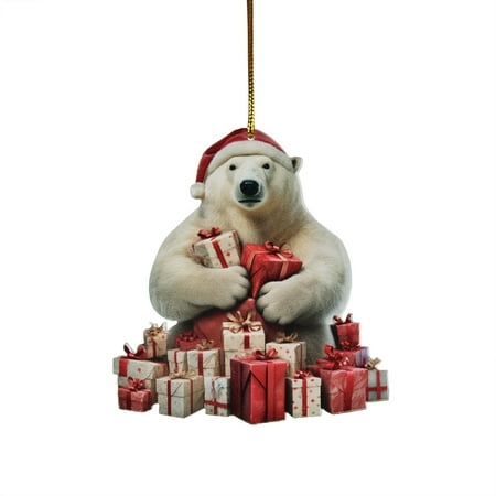 

Lindung Chandelier Christmas Lights Cute Polar Bear Christmas Scene Decoration Christmas Hanging Decoration Circular Christmas Scene Decoration Decoration Decorative Chains for Hanging Pictures