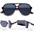 thumbnail image 5 of PrimeCook Shop Classic Polarized Aviator Sunglasses for Women Men, Retro Trendy Aviators Shades SJ2201, 5 of 10