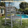 thumbnail image 2 of Single outdoor dining chair, suitable for multiple scenarios - Rainproof, Fade-Resistant, Upgraded Load - Bearing, Easy - to - Clean & Eco - Friendly, 2 of 6