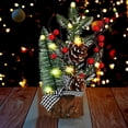thumbnail image 1 of npkgvia Christmas Decorations,Christmas Decor,Christmas DecorChristmas Tree Mini Christmas Tree Small Christmas Tree Tabletop Christmas Tree Table Top Christmas Trees With L,Clearance, 1 of 9