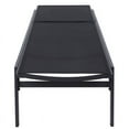thumbnail image 5 of Santorini Black Mesh Waterproof Fabric Outdoor Patio Chaise Lounge Chair, 5 of 11