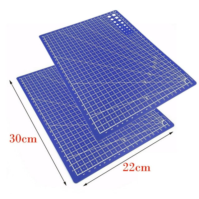 Lefu 2 Pcs Tapis de Découpe A4/A5 Quilting Auto-Cicatrisant Rotatif Simple Face