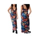 thumbnail image 1 of Vestido lencero Tsseiatte para mujer, sin mangas, cuello en V, con lazo, estampado floral, largo, de encaje y patchwork, para verano, 1 of 8