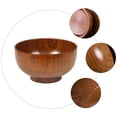 thumbnail image 2 of Shisuyan 1pc Delicate Wooden Bowl Japanese Style Wooden Bowl Food Container Tableware, 2 of 8