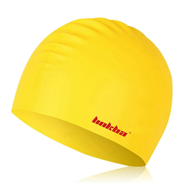 Gorro de natación Gorro de natación de pelo largo de silicona para mujeres, hombres, adultos, niños, TOMSHOO Gorro de natación