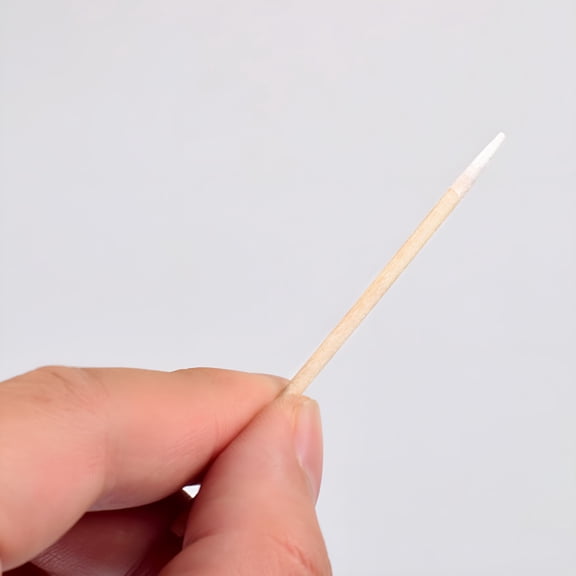 ACDANC 2 Bags 200Pcs Pointed Cotton Swab Easy to Use Disposable One-time Sharp Mouth Sturdy Makeup Tools Good Craftsmanship Tattoo Eyelash Extension Cotton Swab for Eyebrow