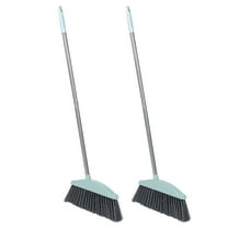 WHAMVOX  2 Pcs Home Cleaning Broom Sweeping Brush Indoor Mop Mops Blue