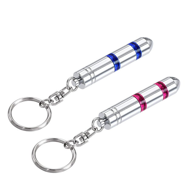 Llavero Antiestático Llavero ESD con Descarga de Electricidad Secundaria Estática, Superficie Cromada, Cabeza Magnética. (Azul, Rojo, 1 Juego)
