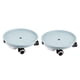 thumbnail image 3 of Juego de 2 soportes para mover plantas en macetas con ruedas, accesorios resistentes, multifuncionales Azul claro 34cm kusrkot Bandeja para macetas móvil, 3 of 8