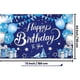 thumbnail image 3 of Fondo de feliz cumpleaños plateado y azul, 2x44 pulgadas, pancarta de feliz cumpleaños para hombres, pancarta de cumpleaños azul, decoraciones felices, 3 of 5