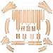 thumbnail image 3 of Bigjigs Rail Low Level Track Expansion - 25 Piece Set - Other Major Wooden Rail Brands are Compatible, 3 of 4
