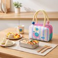 thumbnail image 4 of Dalxymotic Insulated Lunch Bag, Extra-large Insulated Bento Lunch Box, Handheld Meal Carrier with Ice Pack, Reusable Thermal Cooler Tote, for Work, Office, Picnic, Travel, 4 of 6
