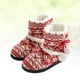 thumbnail image 3 of GAXIRE Botas de invierno con suela gruesa y elegantes, resistentes al frío y abrigadas para el hogar, color rojo (talla L, para 39-40 yardas), 3 of 5