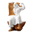 thumbnail image 3 of Estatua Cola Estatua de Cai Shen S Blanco, 3 of 8