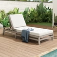 thumbnail image 7 of DTTRA 5-Position Acacia Wood Outdoor Chaise Lounge Set with Cushions, Gray, 7 of 7