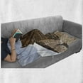 thumbnail image 6 of Barn Wood Wagon Wheel Soft Flannel Fleece Throw Blanket, Abandoned Mercantile with Wagon Wheels Ghost Town, Cozy Plush for Indoor and Outdoor Use, 50" x 60", Sand Brown Pale Blue, by Ambesonne, 6 of 6