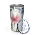 thumbnail image 2 of Watercolor Floral Pattern 10oz Tumblers Stainless Steel Tumbler with Lid and Straw,Vacuum Insulated Double Wall Travel Tumbler Cups with Cleaning Brush for Coffee, Tea, 2 of 4
