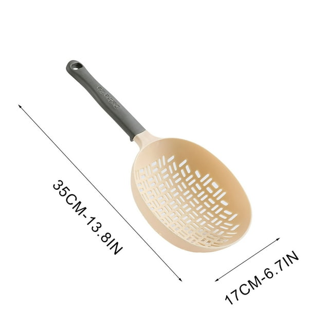 Kitchen Silica Gel Big Colander Kitchen Large Lo Mein Big Colander Household Long Handle Round Strainer