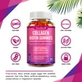 thumbnail image 4 of Collagen Vitamin Gummies With Biotin,Zinc for Hair, Skin, Nails, Immune Support -60Ct(2 Pack), 4 of 8