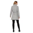 thumbnail image 3 of Vero Moda - Women's Belted Wool Blend Coat Grey Size X Large, 3 of 7