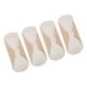 thumbnail image 5 of 4 piezas de compresas menstruales transpirables, lavables, portátiles, suaves, absorbentes, de algodón, reutilizables, color piel, S, 5 of 15