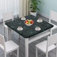 thumbnail image 3 of Halloween Spider Web Pattern Square Fitted Tablecloth with Elastic Edge,Square Table Cover,Washable Elastic Table Cover for Home Kitchen Party Decor 36"x36", 3 of 6
