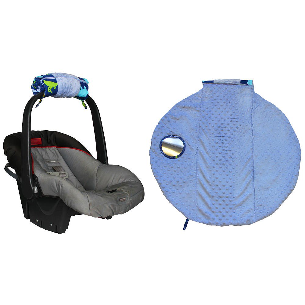 Itzy Ritzy Wrap & Roll Infant Carrier Arm Pad & Tummy Time Mat Dino