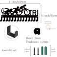 thumbnail image 2 of Tri Medal Holder Triathlon Medal Hangers Display Rack Sports Hanging Athlete Awards Iron Small Metal Wall Mount Decor with 14 Hooks DIY, 2 of 9