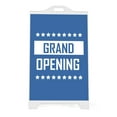 thumbnail image 3 of M&T Displays White Street SignPro Board, Weatherproof A-Frame Sidewalk Curb Sign with 2 24x36 inch Matt Laminated Anti-Glare GRAND OPENING Sticker Signs, Folding Portable Double Sided, 3 of 8