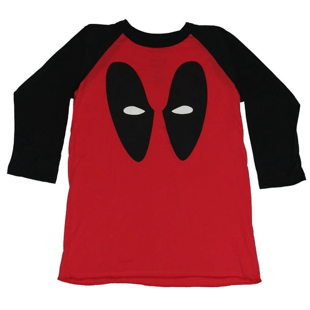 Deadpool - Deadpool (Marvel Comics) 3/4 Sleeve Mens T-Shirt - Eyes Only Image - Walmart.com ...