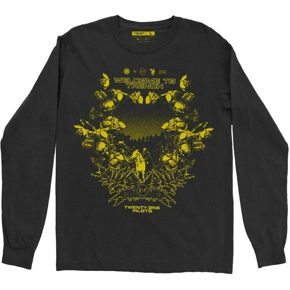 twenty one pilots Adult Trench Scene Cotton Long-Sleeved T-Shirt