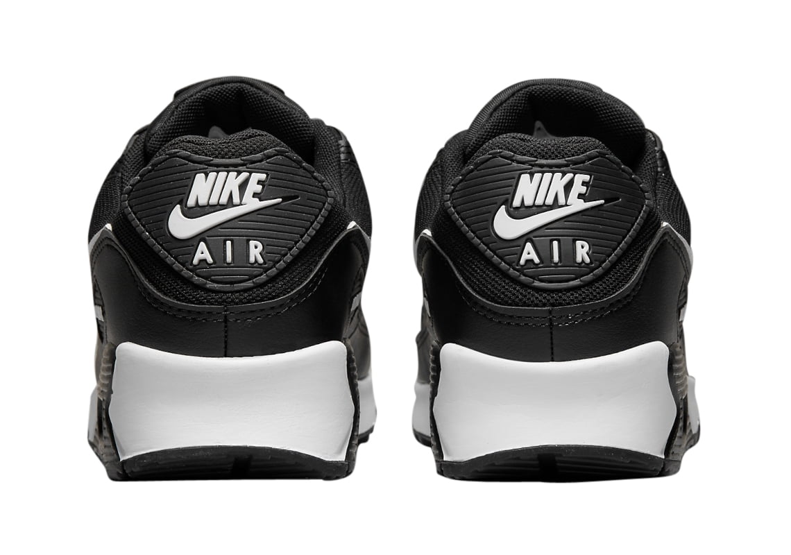Women's Nike Air Max 90 Black/White-Black (DH8010 002) - 12