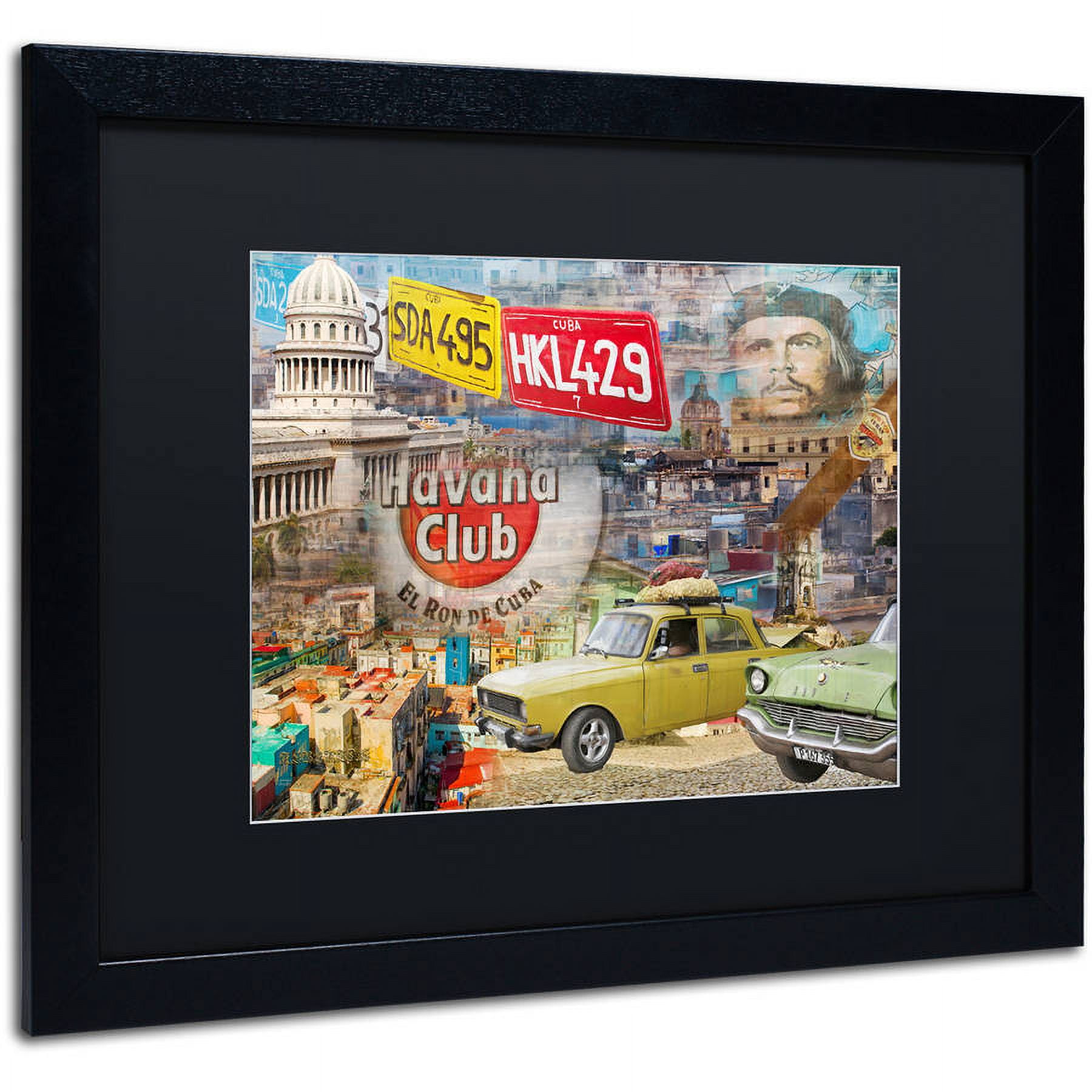 Trademark Fine Art "Capital" Canvas Art by Alberto Lopez, Black Matte, Black Frame