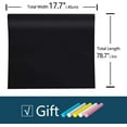 thumbnail image 6 of VEELIKE Chalkboard Wallpaper Stick and Peel Blackboard Stickers Removable Chalkboard Contact Paper Roll 17.7” x 78.7" - 5 Chalks Included Self Adhesive Vinyl for School Office Home DIY Wall Decal, 6 of 7