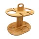 thumbnail image 2 of Estante para vino de encimera, estante con forma de botella, soporte para copas de vino y vino, estante de almacenamiento para el hogar, 2 of 9