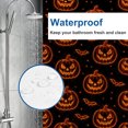 thumbnail image 4 of Halloween Shower Curtain, Funny Pumpkin Polyester Fabric Bathroom Decor Curtain, Machine Washable Waterproof, Halloween Holiday Gift for Women Men, 72 x 72 Inches, 4 of 7
