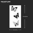 thumbnail image 4 of WWS-Tattoo Tech, 2 Sheets Medium Semi Permanent Tattoo, Adult Art Design Temporary Tattoos, Lasts 1-2 Weeks, Waterproof, Realistic Look, No Adhesive, No Reflection (Three butterflies), 4 of 4