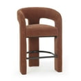 thumbnail image 3 of Malone Rust Red Performance Chenille Stool, 3 of 7