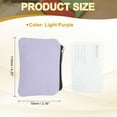 thumbnail image 2 of Uxcell Canvas Coin Purse, Small Coin Purse with Zipper Portable Change Pouch Holder Travel Storage Organizer 5x3 in & Light Purple-Fitting for ( Change Coins/ID Card/Jewelry Keys/Cosmatic), 2 of 7