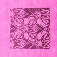 thumbnail image 1 of Ahgly Company Indoor Square Abstract Pink Modern Area Rugs, 5' Square, 1 of 4