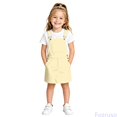 thumbnail image 2 of Fozruso Little Toddler Girl Dress Girls Loose Fit Casual Overalls Dress for School Casual,10-11 Years, 2 of 6
