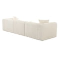 thumbnail image 3 of Tarra Fluffy Oversized Cream Corduroy Modular Sofa, 3 of 4