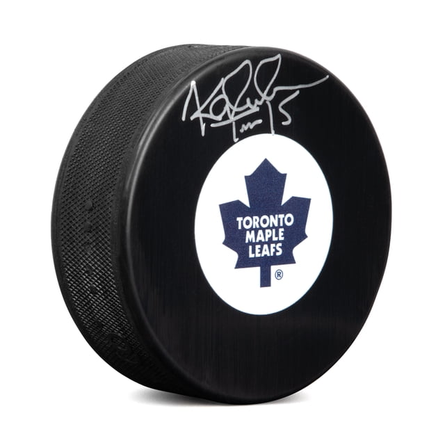 Tomas Kaberle Autographié Toronto Maple Leafs Retro Logo Rondelle