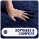 thumbnail image 5 of Alfombra de baño de 40 x 60 cm, alfombra de baño absorbente antideslizante, alfombra de ducha suave, microfibra lavable a máquina para baño (azul), 5 of 5