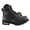 Black, variant on Milwaukee Leather Men's Black Leather 6-inch Lace-Up Motorcycle Biker Rider Boots w/ Zipper Closure MBM9050 10