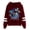 Red, variant on Arijit Singh Pocketless men's and women's trendy pattern casual long sleeved hooded sweatshirt