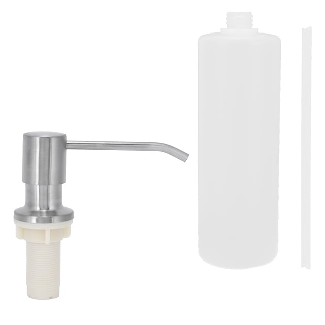 Botella de jabón para platos, dispensador de jabón, dispensador de bomba de acero inoxidable, accesorio para el hogar, artesanía superior
