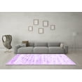 thumbnail image 3 of Ahgly Company Indoor Round Solid Purple Modern Area Rugs, 3' Round, 3 of 4